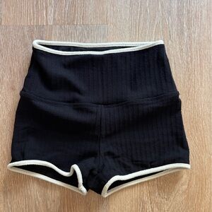 Montce Black Contrast Shorts with white Trim
